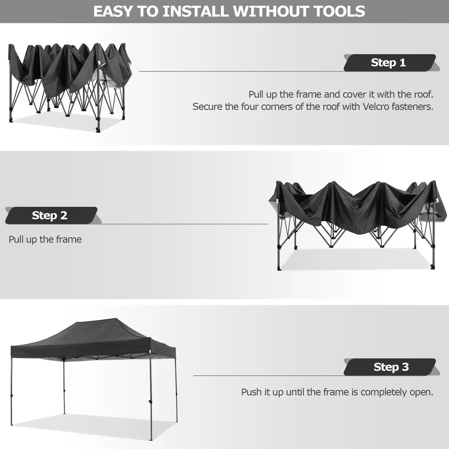 10x15 Heavy Duty Pop up Canopy,  with 4 sidewalls, Commercial  Canopy Wedding, Party Tents.