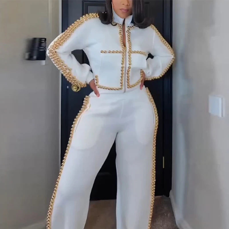 Fashion  Pants Set, Women Round-neck Tops2026 Spring New Woman Outfit.