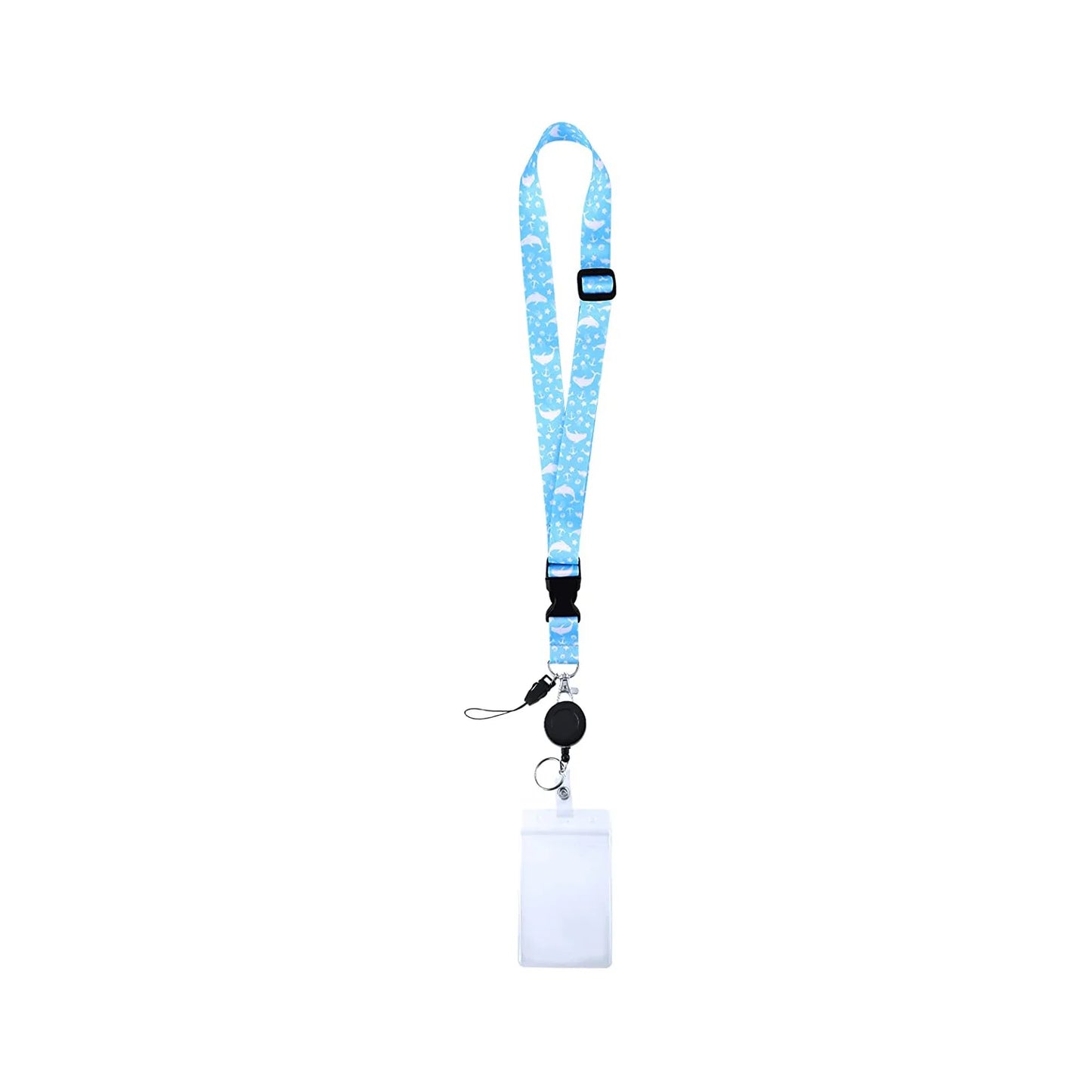Retractable Lanyard Card Holder Badge Reel, Id Card Holders For All Cruises Ships Necklaces Keychain.