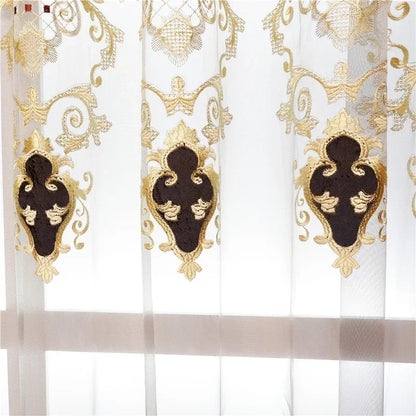 Luxurious Drapes for Bedroom Window ,Hot Model European-Style Luxury  Curtains for Living Room