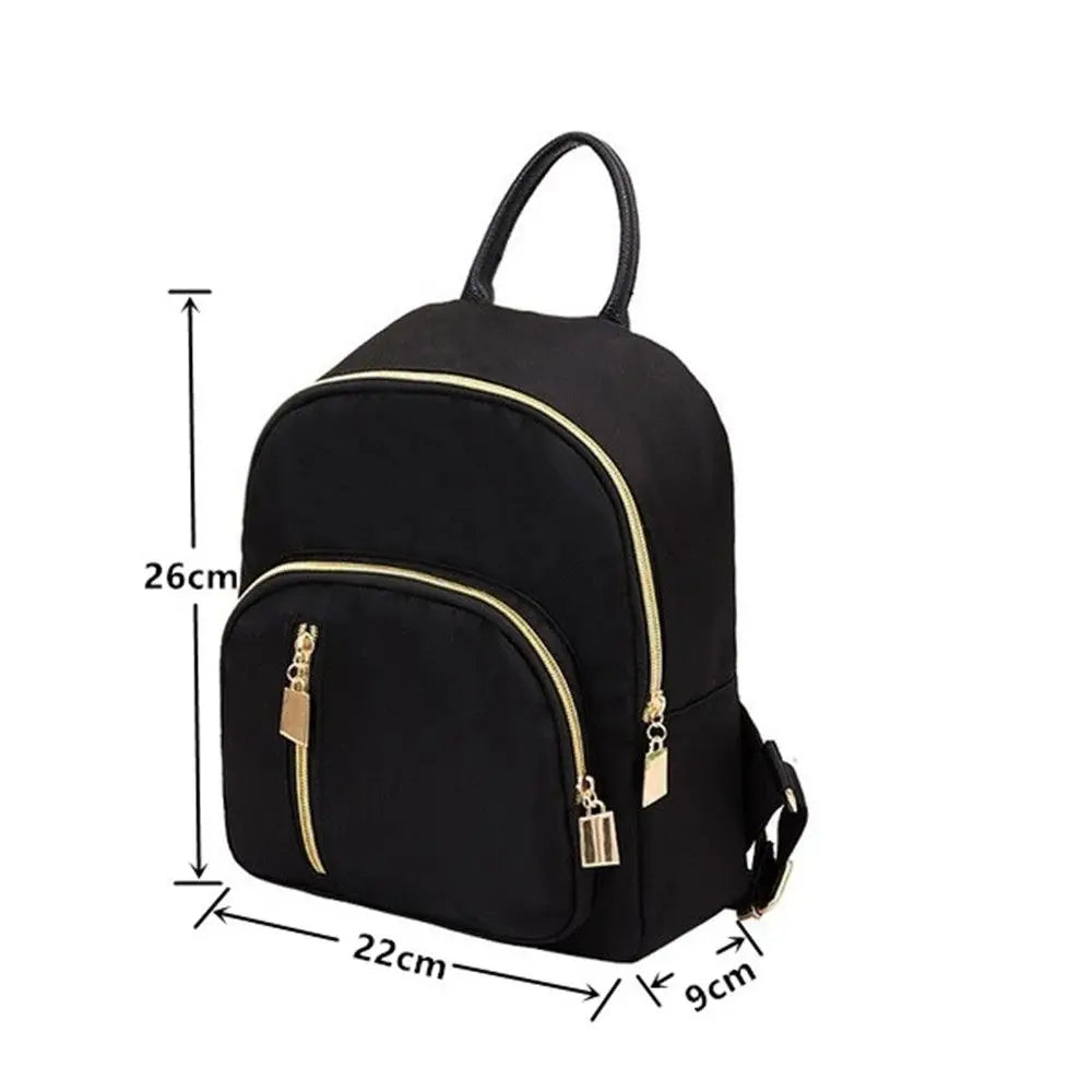 Women Multi-Function Mini Backpack Fashion Girl Oxford Daypack.
