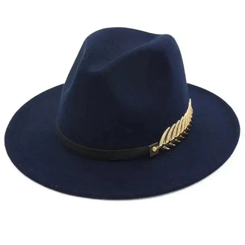 Simple Fashion Formal Occasion Couples Woolen Hats, Large Brimmed Jazz Hats.