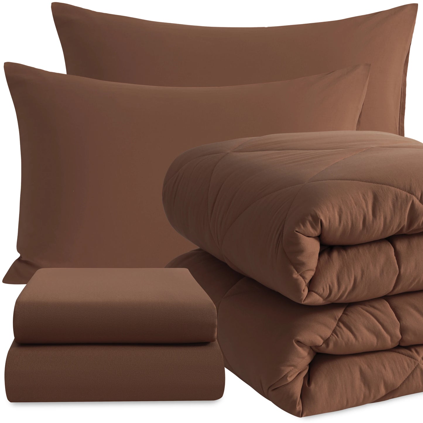 Comforter Set Includes Fitted Sheet, Top Sheet and Pillowcases